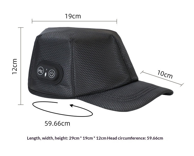 LumiCrown Cap dimensions - 29cm x 19cm x 12cm, fits most head sizes