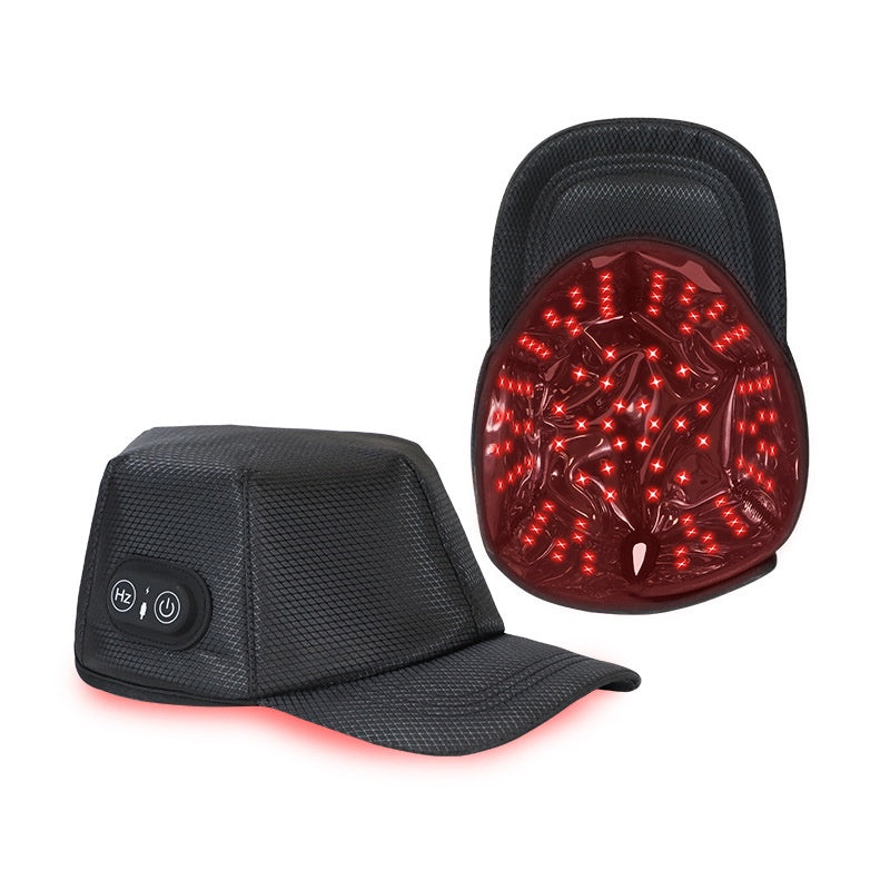 LumiCrown Cap showing exterior design and 300 LED interior panel